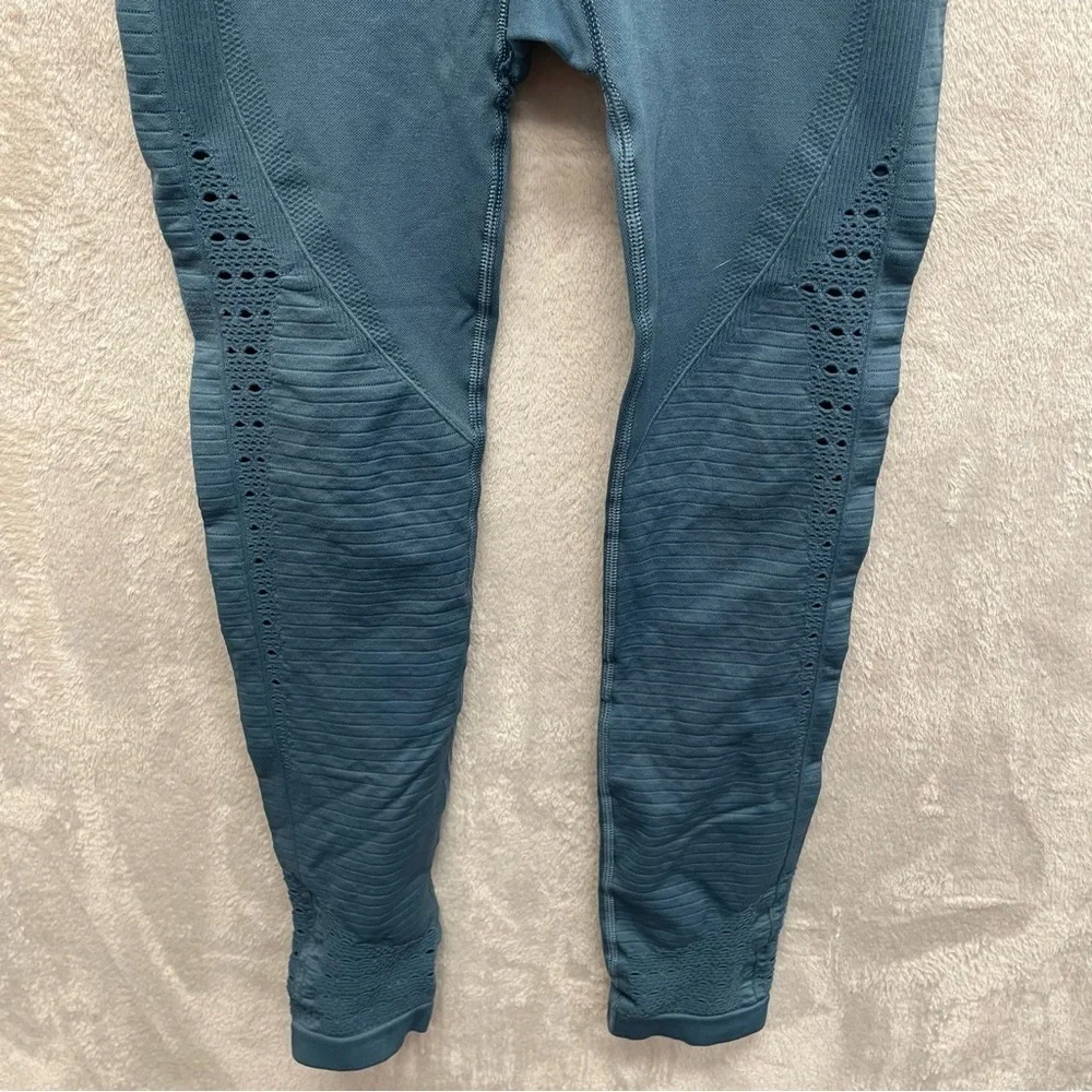 Gymshark Energy Seamless Leggings Blue Holes Perforated Women’s small cropped
